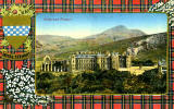 Valentine Postcard  -  Tartan Border  -  Royal Stewart  -  Holyrood Palace