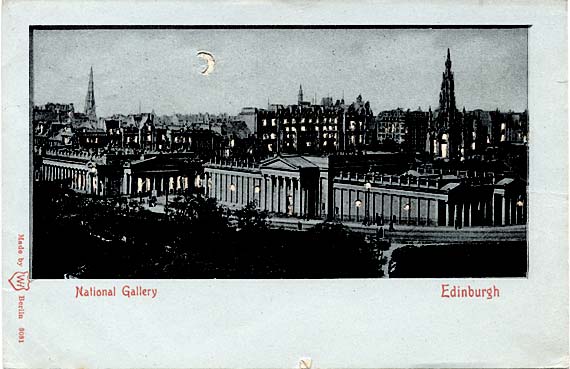 Postcard published by WH Berlin, with many small cut-out windows and moon, showing the effect when held up to the light   -  The National Galleries