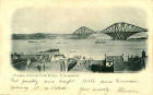 A postcard by George Washington Wilson  -  The Forth Rail Bridge and Warships