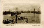 Post Card  -  Entrance to Leith Docks  - Posted 1903