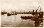Post Card  -  Entrance to Leith Docks  -  Card not posted