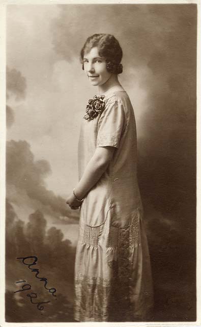 J R Coltart  Portrait Postcard  -  Anna, 1926
