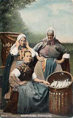 Newhaven Fishwives  -  Hartmann Postcard in the name of Durie Brown & Co.