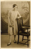 Jerome postcard  -  1927  -  Lady and Chair