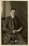 GR Mackay  -  Postcard Portrait  -  Man with a book