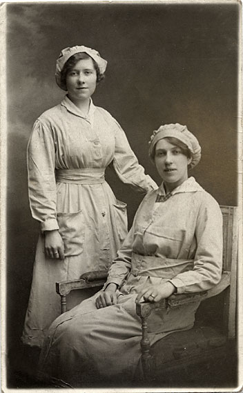 GR Mackay  -  Postcard Portrait  -  Two Ladies  -  Are they Maids?