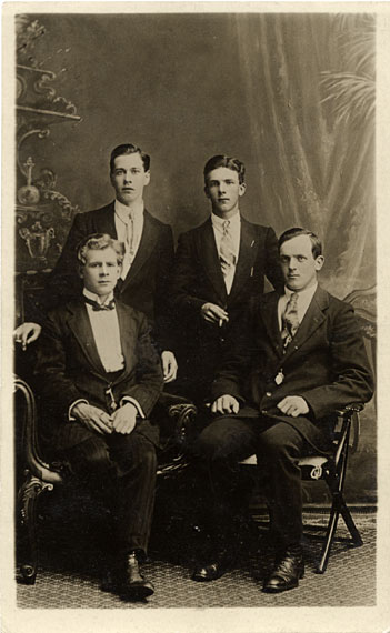 Morrison's Postcard 2058  -  Four Men