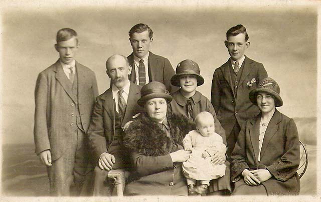 Postcard from Morriso's Studio  -  A family group  -  Postcard No 2691