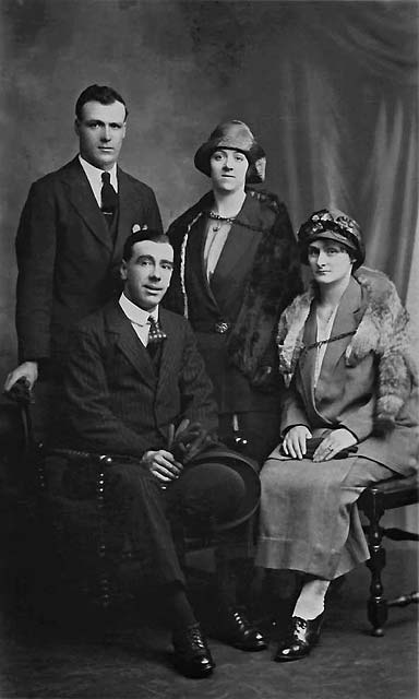 Postcard Portrait from the studio of George G Morrison  -  29440  -  Group of four