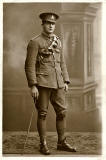 Postcard Portrait  -  A soldier (from wich Regiment?)  -  possibly a relative of David Abrahams