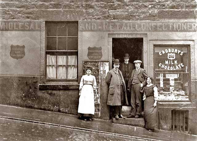 Thomas Cullen's Shop at 37 Arthur Street, around 1920