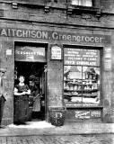 Shop at the foot of Arthur Street  -  Aitchison Greengrocer.  Photo possibly taken just before World War 1.