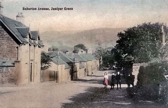 Postcard by JRRE (J R Russell, Edinburgh) of Baberton Avenue, Juniper Green