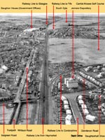 Aerial View of Carrick Knowe Golf Course, Jenners Depository and Baird Drive, 1951