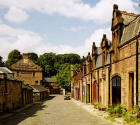 Belford Mews and Whytock & Reid close to the Water of Leith and Dean Village