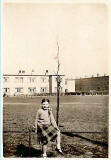 Mary Frances Merlin (Monteith) at Bingham Place, aged about 9 in 1955