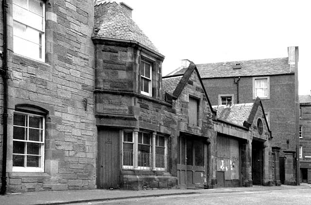 Photograph by Ian Scott  -  Former Fire Station in Braid Place, 1966