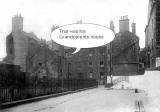 Old photo showing the location of Bob Lawson's Grandparents' House at Chessel'd Court, Canongate, Edinburgh