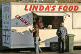 A snack bar in Cosntitution Street close to the entrance to Leith Docks at the Casino  -  November 2005