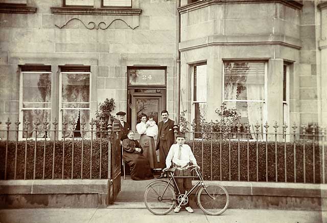 The Wood Family at their home, 24 Craighall Crescent, Newhaven