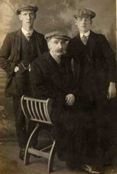 Portrait of three men  -  by Alexander Asher