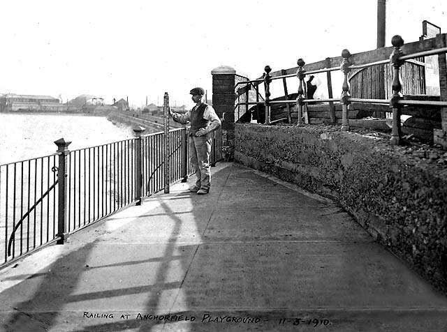 The site where the Devlin drinking fountain was placed at Anchorfield  -  1910