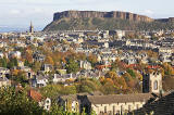 Looking to the NNE towards Salisbury Crags and the Firth of Forth from below the Royal Observatory, Blackford Hill