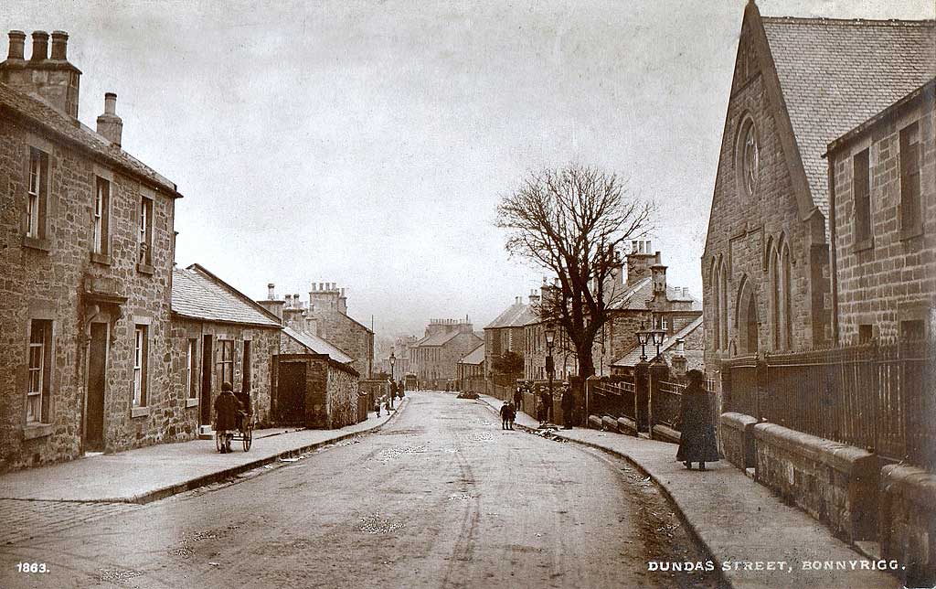 Dundas Street, Bonnyrigg  -  an early postcard