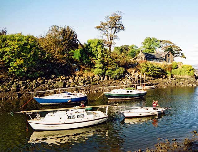 Boats and Ferry House  -  Cramond  -  October 2003