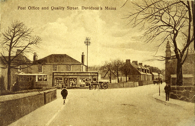 Davidson's Mains, Quality Street Post Office  -  Around 1910?