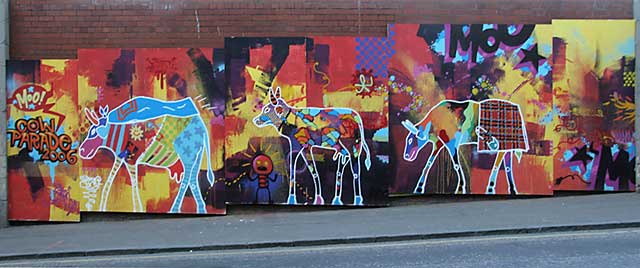 Edinburgh Cow Parade  -  2006  -  Mural in New Street