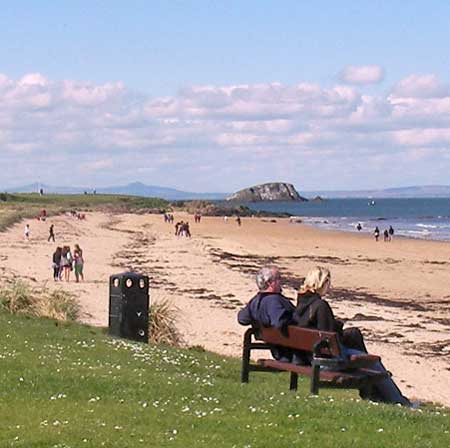 The Lamb Island, about a mile NW of North Berwick.  The photo was taken from North Berwick at Easter 2009