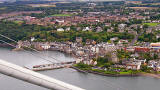 View to the SW  -  Looking down on South Queensferry from the Top of the South Tower