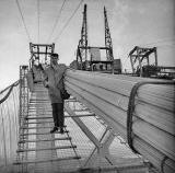 Forth Road Bridge under construction - 1962