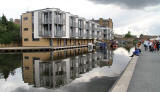Fountainbridge  -  Union Canal  -  The site of old garages on the south bank