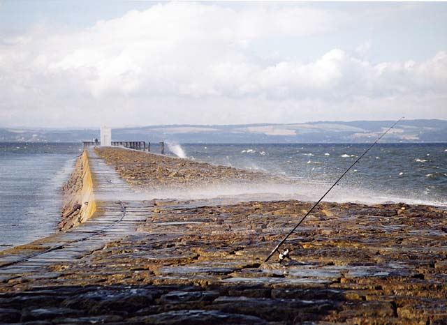 High Tide at Granotn Breakwater  -  8 September 2002