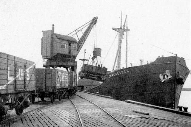 The Deep Water Coaling Berth at Granton Harbour  -  1930s