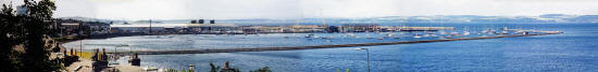 Granton Harbour Panorama  -  made from six photographs taken on 30 June 2004