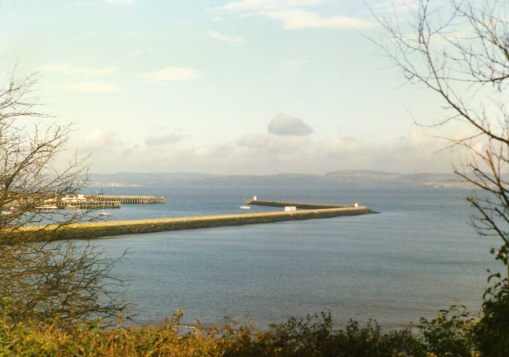 Looking down on Granton Harbour and Wardie Bay from Trinity