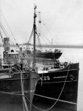Trawler and Ferry at Granton Harbour  -  When might this photo have been taken?