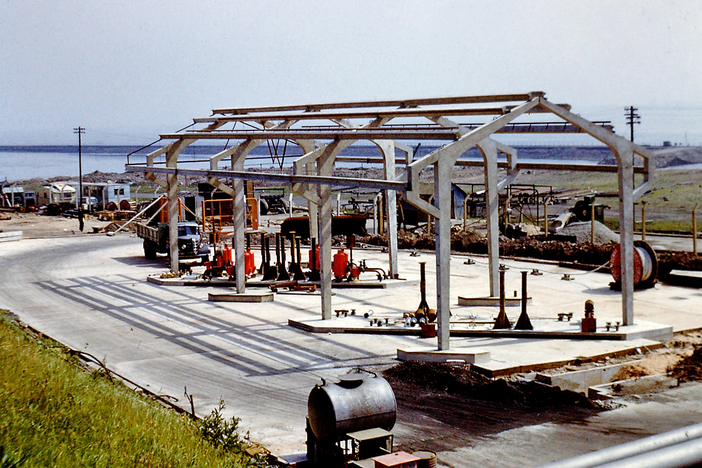 Regent Oil Terminal under construction, 1960-62
