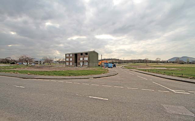 The corner of Grendykes Road and Greendykes Gardens  -  Homes being demolished - 2011