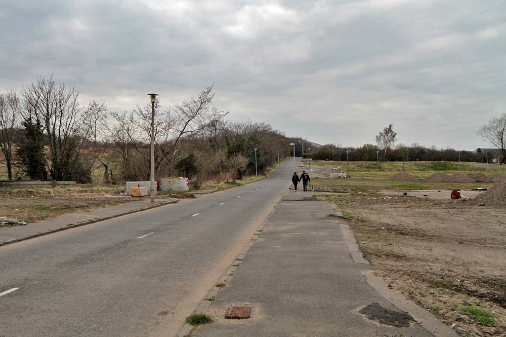 Greendykes Road, following the demolition of the homes - 2011