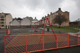 Children's Play Area at Harrison Park with Watson Crescent in the background