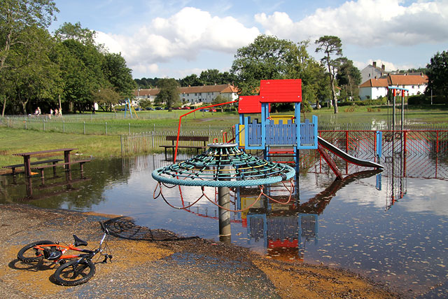 Inch Park, Liberton  -  August 2012 following heavy rain