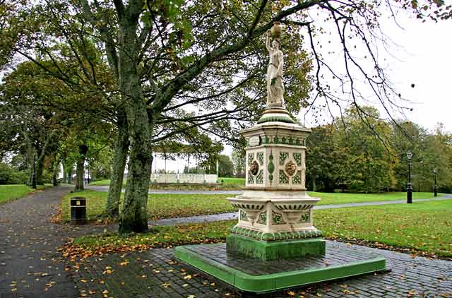 The restored bandstand in Peel Park, Kirkintilloch