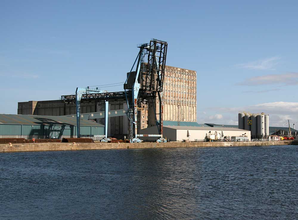 Leith Docks  -  Edinburgh Dock  -  Grain Warehouse and Elevators