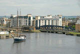 Tall Ship 'Jean de la Lune' passing through Prince of Wales Dock, Leith  -  June 2006