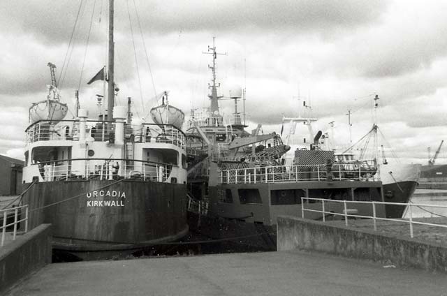 Leith Docks  -  Orcadia  -  Ferry and Livestock Carrier  -  26 Sep 1993