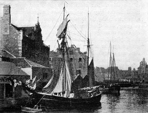 Leith Harbour  -  Photograph in the Edinburgh Official Guide, 1923